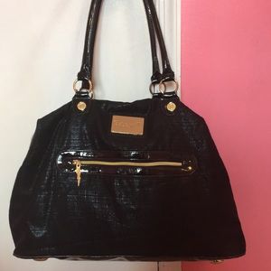 Betsey Johnson Betseyville Black Weekender With Gold Hardware